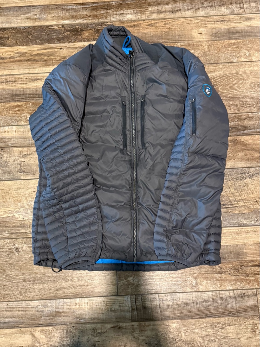 Kuhl Brand Men's Quilted Lightweight Jacket - Charcoal Gray